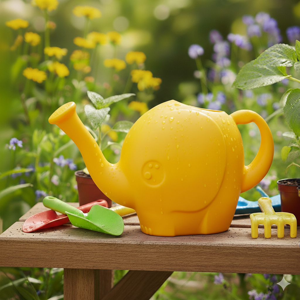 Regador Elefante Amarelo