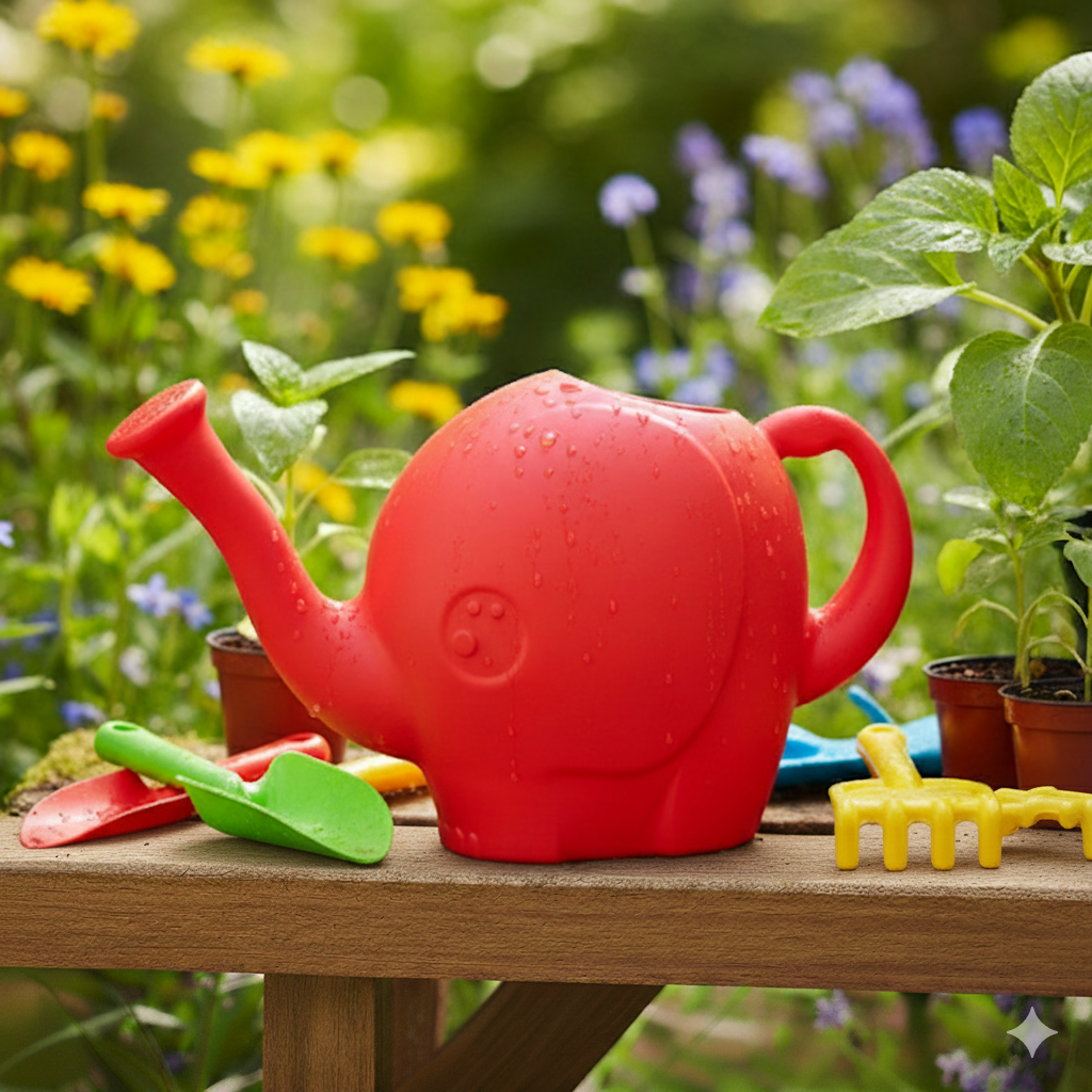 Regador Elefante Vermelho